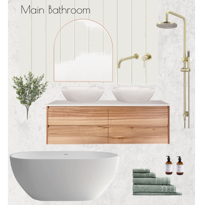 Main Bathroom Mood Board by JacBunn on Style Sourcebook