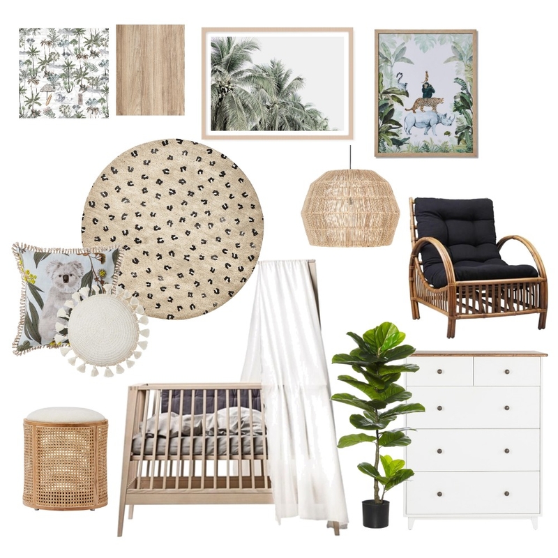 Tropical Nursery Mood Board by emmacurcio on Style Sourcebook