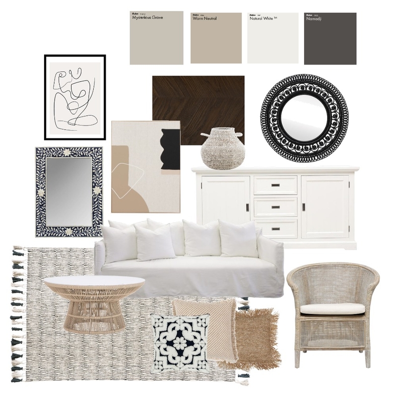 Coastal Hamptons Living Mood Board by emmacurcio on Style Sourcebook