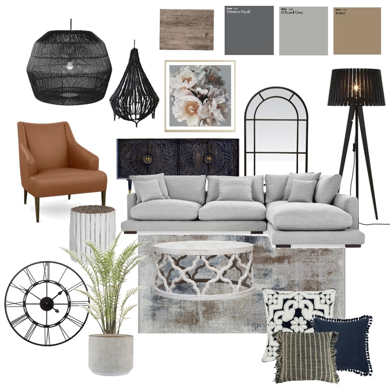 Modern Living Mood Board by emmacurcio on Style Sourcebook