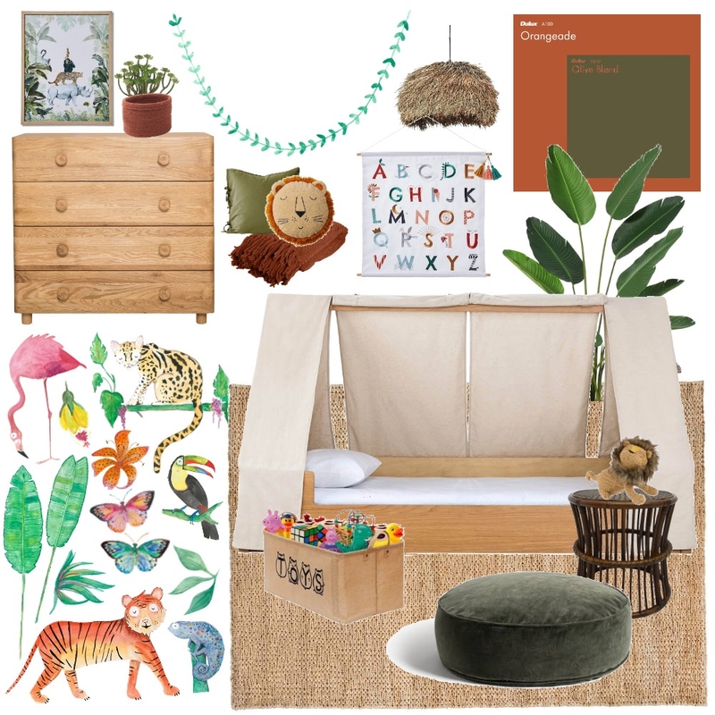 Vellaquin jungle room Mood Board by Thediydecorator on Style Sourcebook