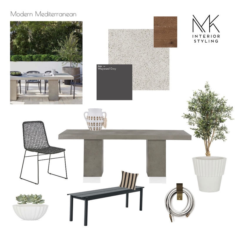 Courtyard Mediterranean Mood Board by Mkinteriorstyling@gmail.com on Style Sourcebook