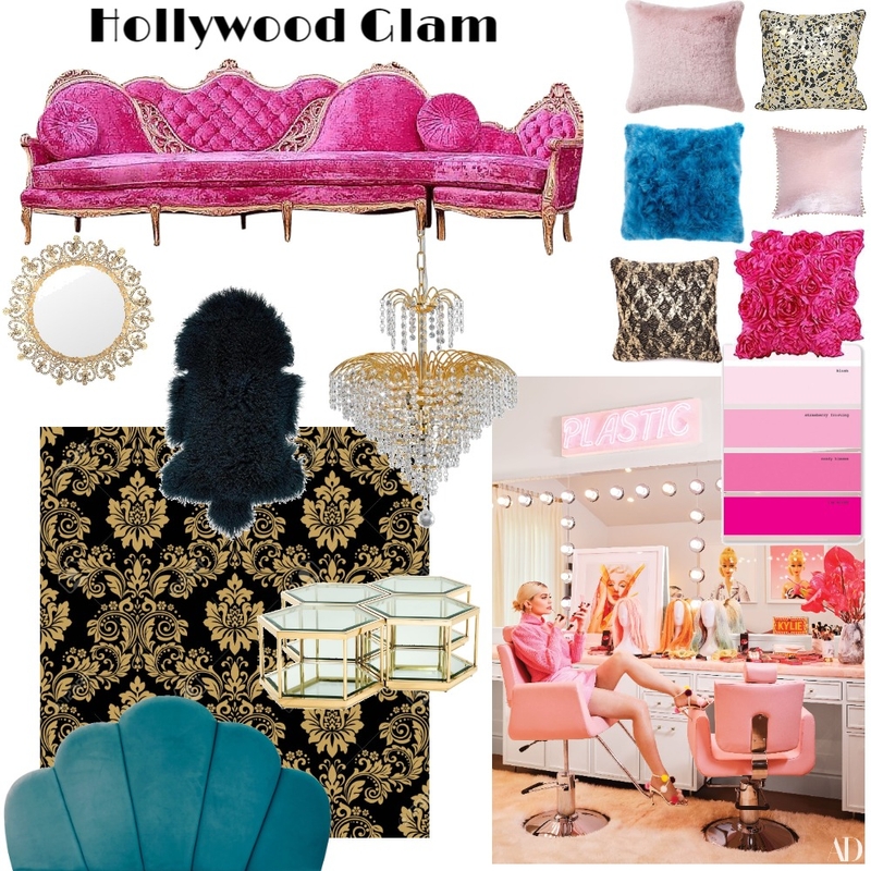 Hollywood Glam Mood Board by meljay on Style Sourcebook