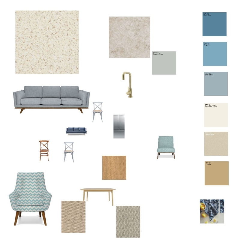 living room and kitchen Mood Board by dafnagr on Style Sourcebook