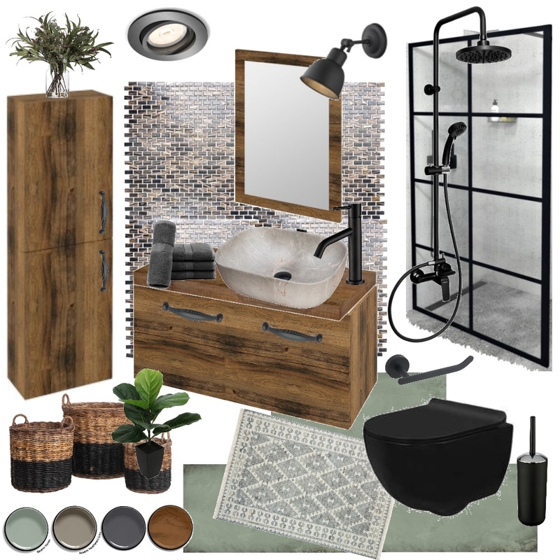 RUSTIC BATH Mood Board by YANNII on Style Sourcebook