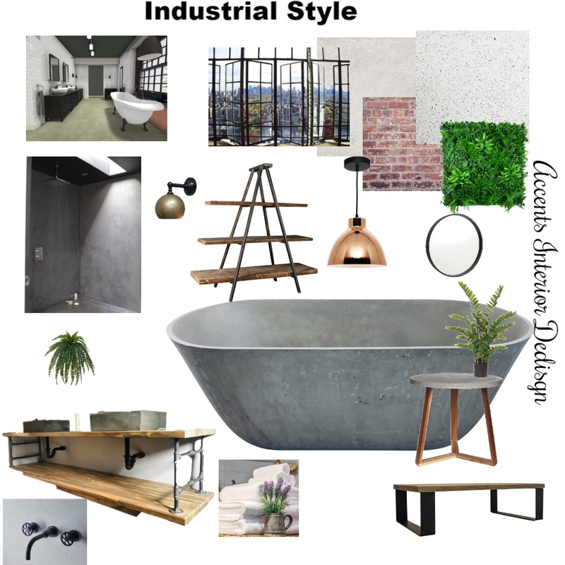 Industrial Style Moodboard Mood Board by Accents Interior Design on Style Sourcebook