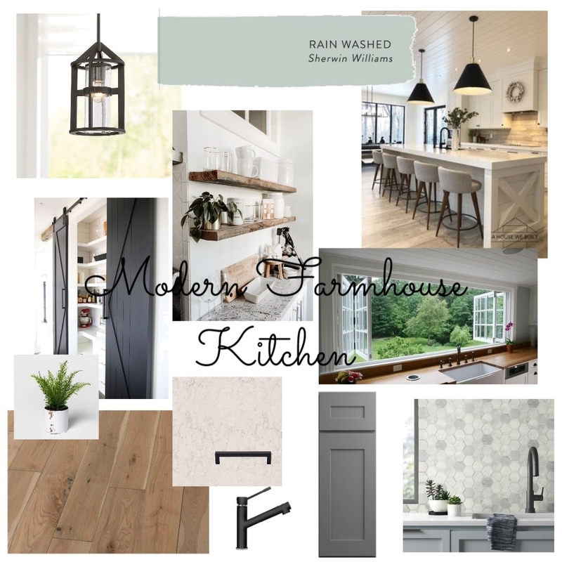 Modern Farmhouse Kitchen Mood Board by skirchner on Style Sourcebook