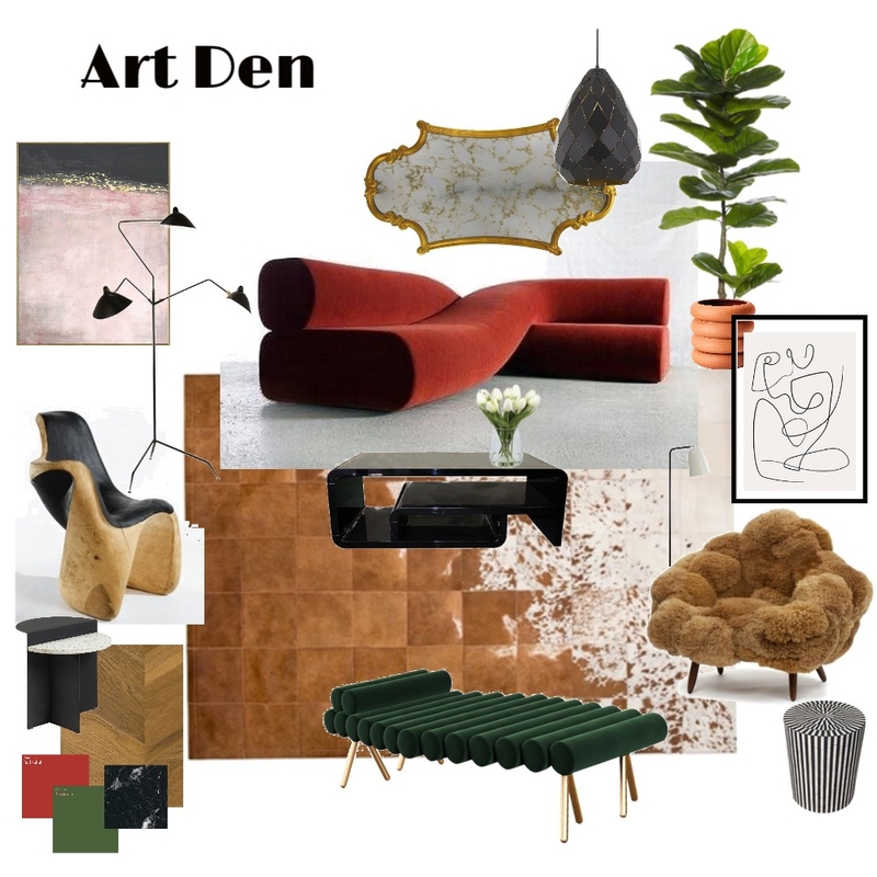 Art Den Mood Board by GVRIVERA on Style Sourcebook