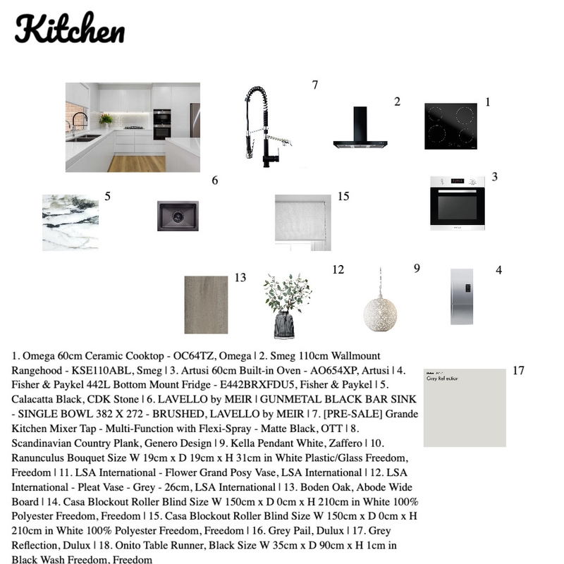 KITCHEN MOOD BOARD Mood Board by Cristinella on Style Sourcebook