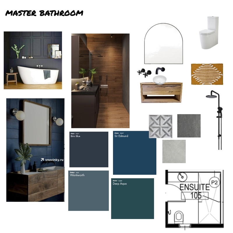 Master Bathroom Mood Board by sallymcmac on Style Sourcebook