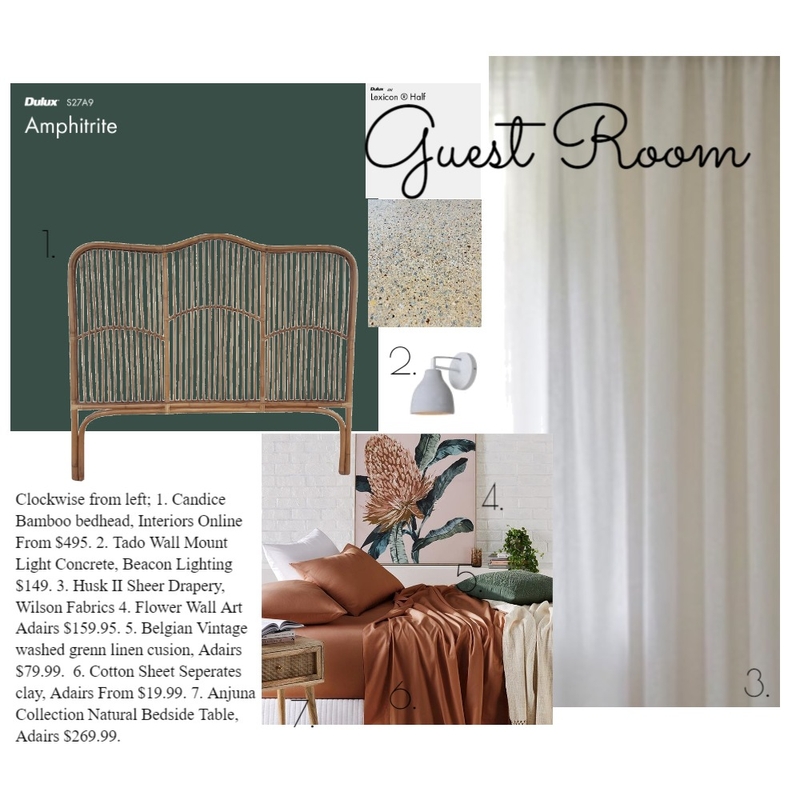 Guestroom Mood Board by MF on Style Sourcebook