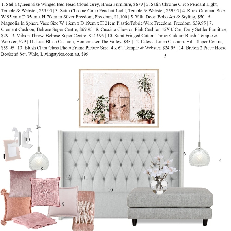 Client_JP_Bedroom Mood Board by MelissaTdesigns on Style Sourcebook