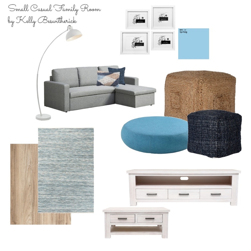 Small Casual Family Room Mood Board by kellybeswitherick on Style Sourcebook