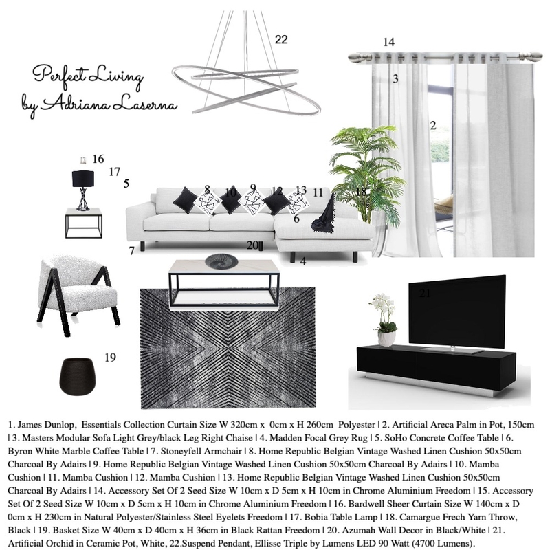 Perfect Living Mood Board by Adrianatabet on Style Sourcebook