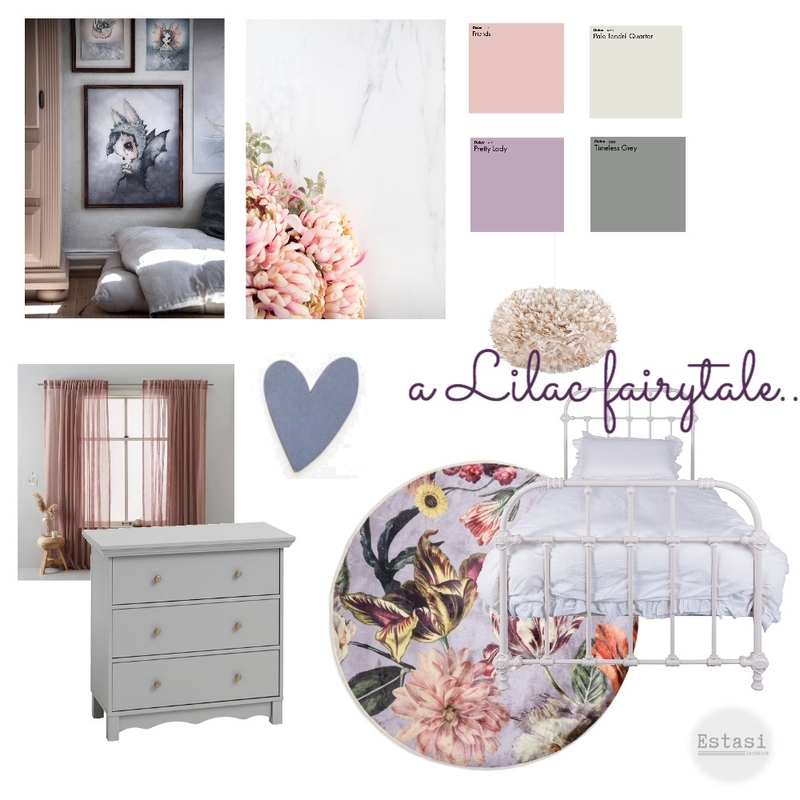 Lilac girls room Mood Board by Estasi Interior on Style Sourcebook