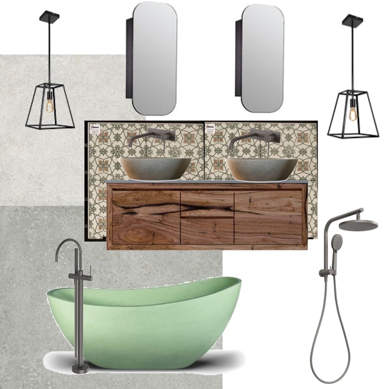 urban bathroom Mood Board by VanessaMod on Style Sourcebook