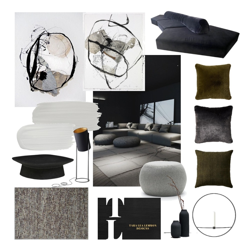 Jane and John Doe Media Room Mood Board by taralealemmon on Style Sourcebook