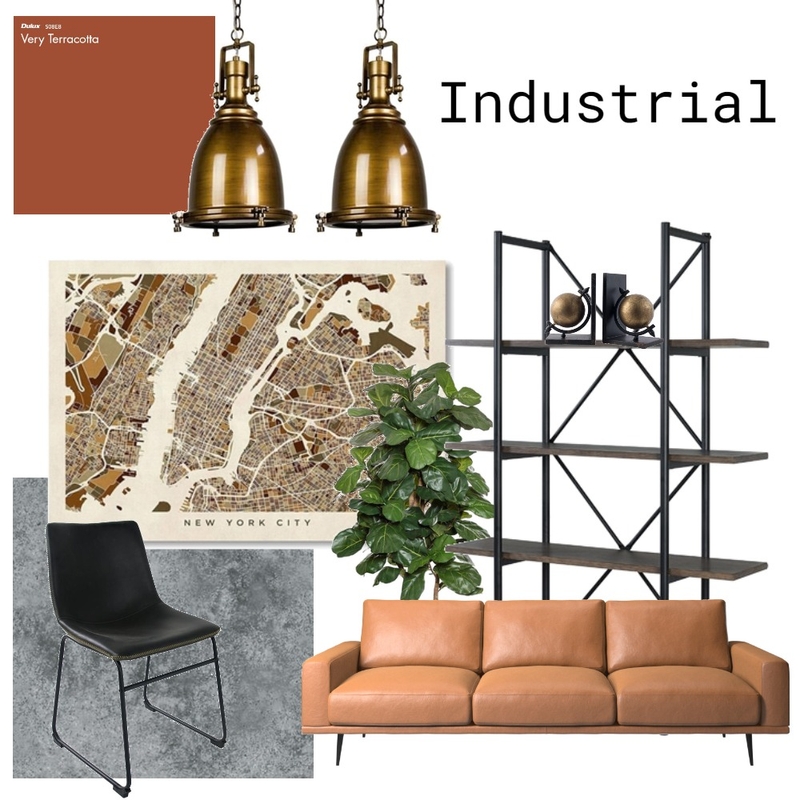 Industrial Theme Mood Board by Lucinda Craig on Style Sourcebook