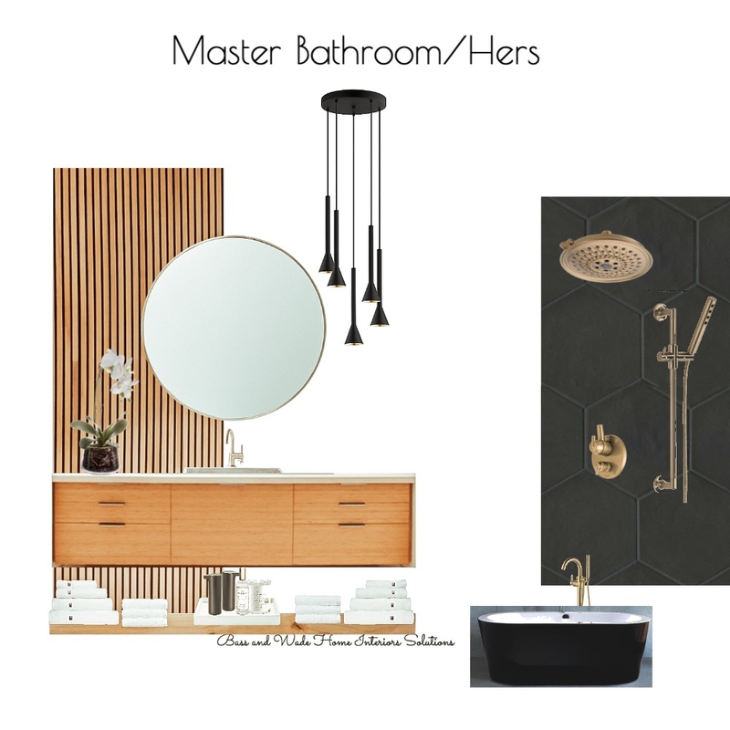 Master Bathroom/hers Mood Board by Bass and Wade Home Interior Solutions on Style Sourcebook