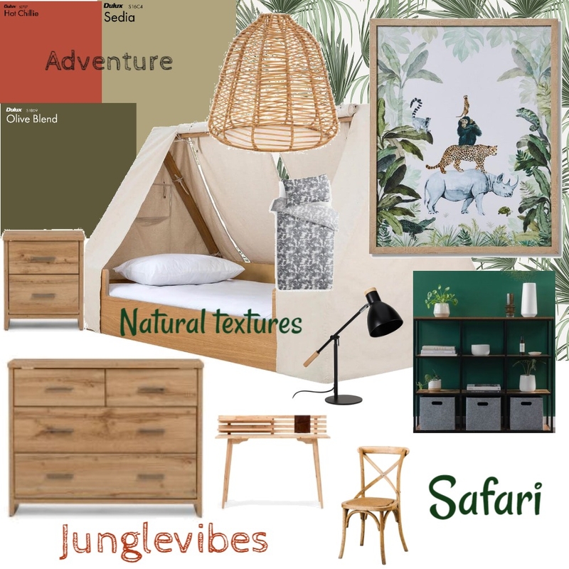 Childsroom Safari ($4000) Mood Board by maximalistnz on Style Sourcebook