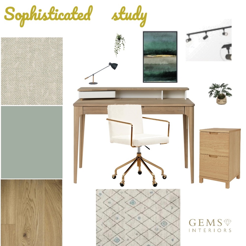 Sophisticated Study Mood Board by Julianne Shelton on Style Sourcebook