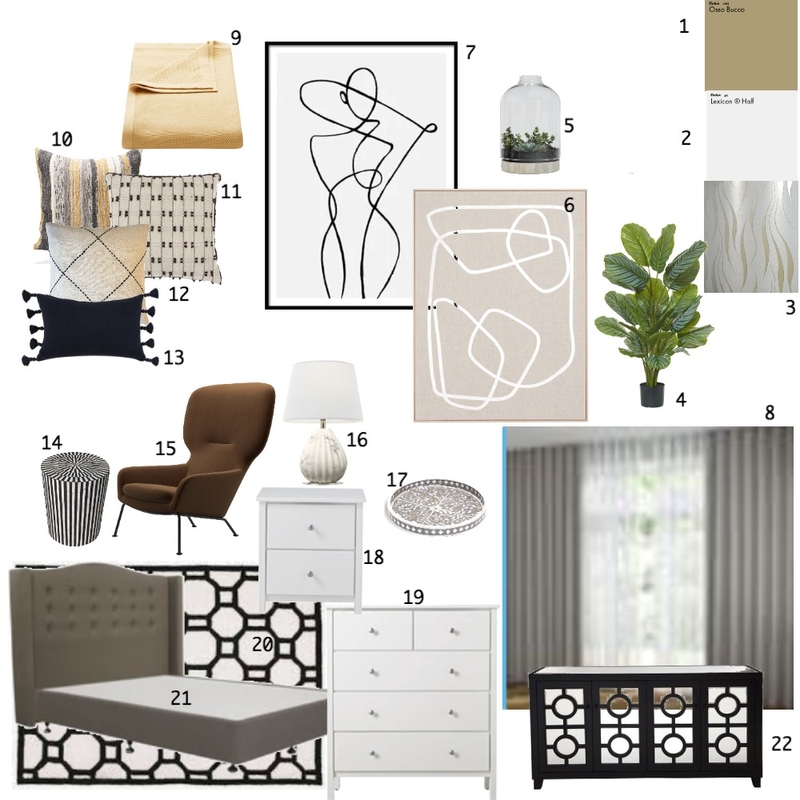 master bedroom Mood Board by Zaileen on Style Sourcebook