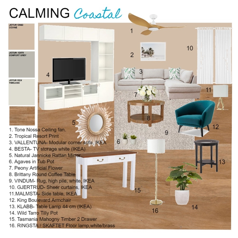 MODULE 10_ LIVING ROOM Mood Board by Richard_IDI on Style Sourcebook