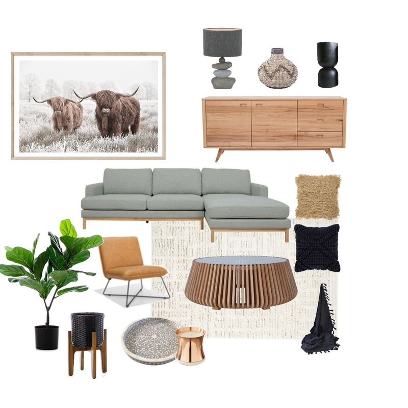 Modern Boho - Living Room Mood Board by Soltan Home Projects on Style Sourcebook