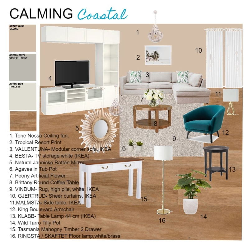 MODULE 10_ LIVING ROOM Mood Board by Richard_IDI on Style Sourcebook