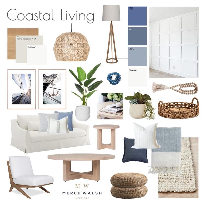 Coastal Living Mood Board by Merce Walsh Interiors on Style Sourcebook