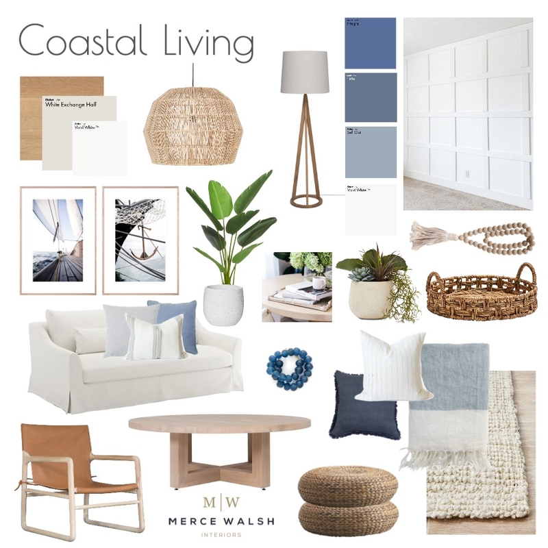 Coastal Living Mood Board by Merce Walsh Interiors on Style Sourcebook