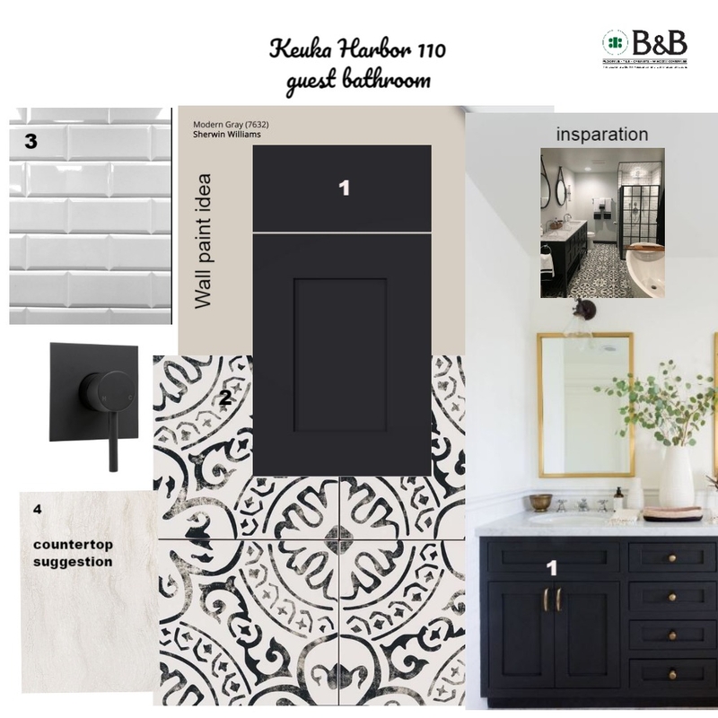 Guest bathroom 110 Mood Board by Faizi Design on Style Sourcebook