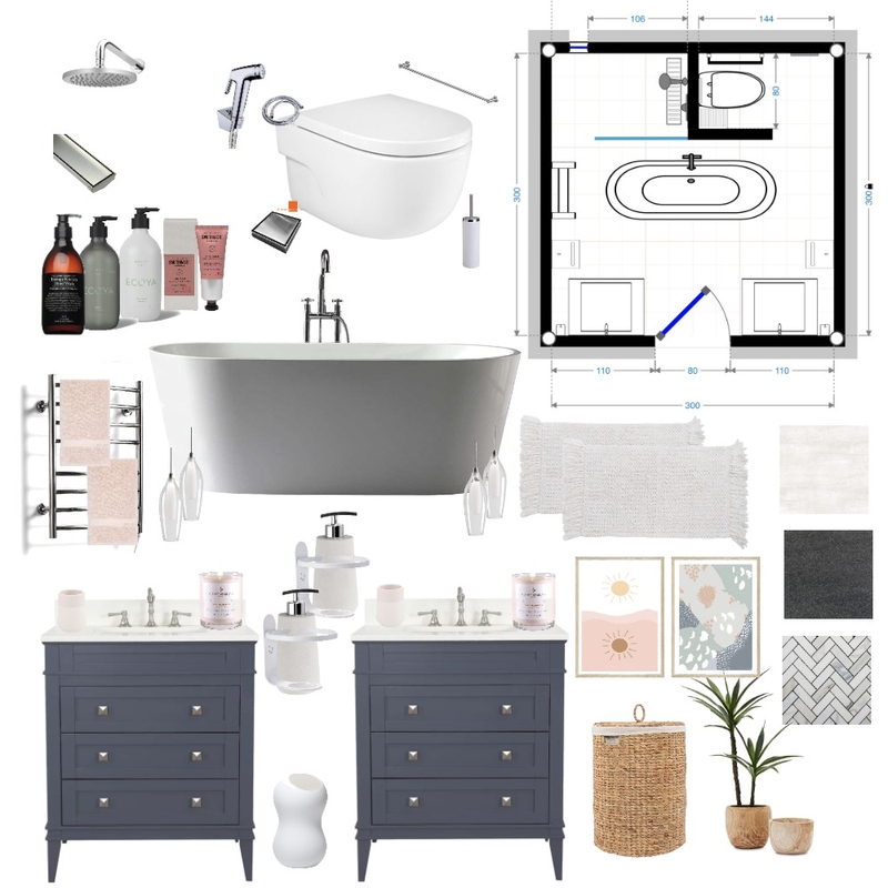 mood board bathroom Mood Board by salwa on Style Sourcebook