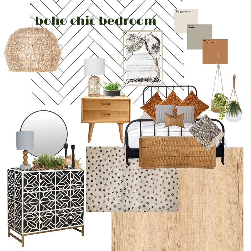 Bohemian Chic Bedroom Mood Board by MandiLMitchell on Style Sourcebook