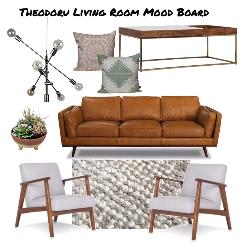 Theodoru Living Room Mid Century Mood Board by marie on Style Sourcebook