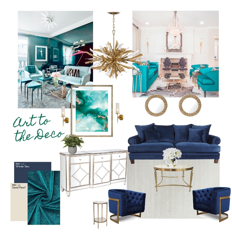 Art to the Deco Mood Board by NatVanDesigns on Style Sourcebook