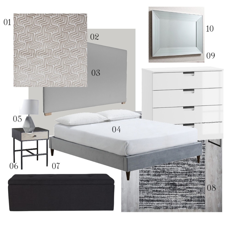 assignment 9 guest bedroom Mood Board by ShieyaamAllie on Style Sourcebook