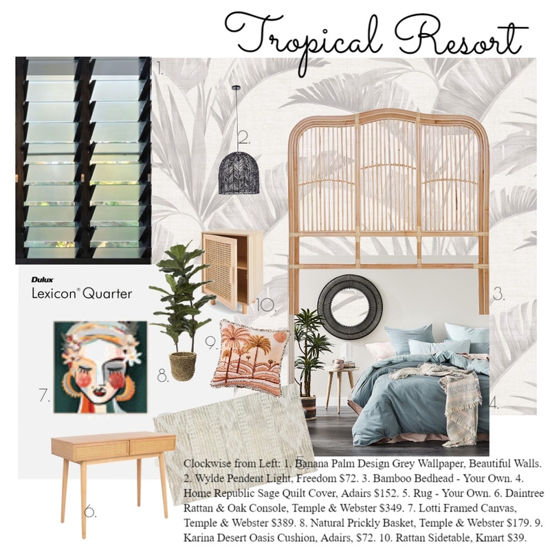 bedroom makeover Mood Board by MF on Style Sourcebook