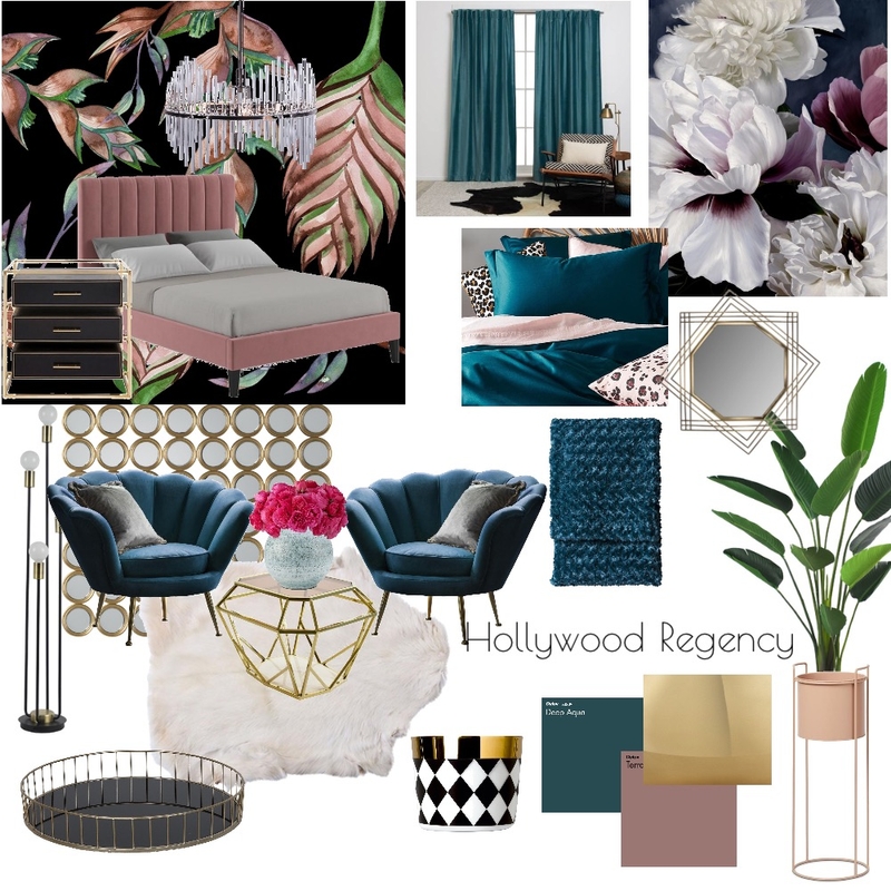 Hollywood regency Mood Board by Pooja on Style Sourcebook