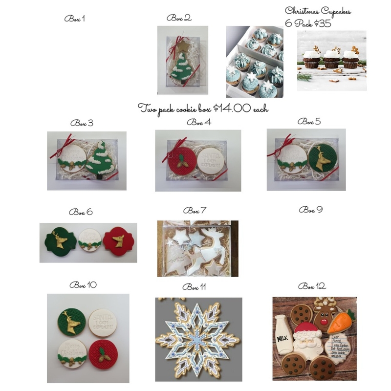 Sweet Designs Christmas Cookie Pricelist Mood Board by designsbyrita on Style Sourcebook