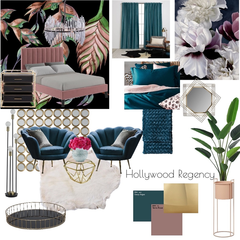 Hollywood regency Mood Board by Pooja on Style Sourcebook