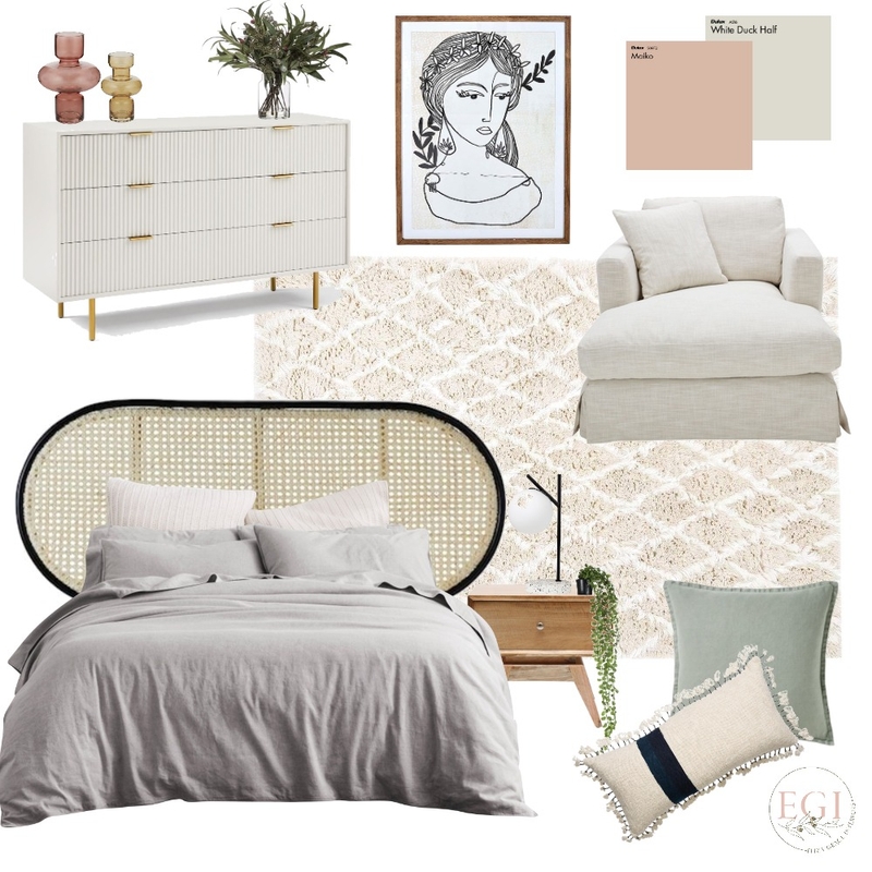 Boho Bedroom Mood Board by Eliza Grace Interiors on Style Sourcebook