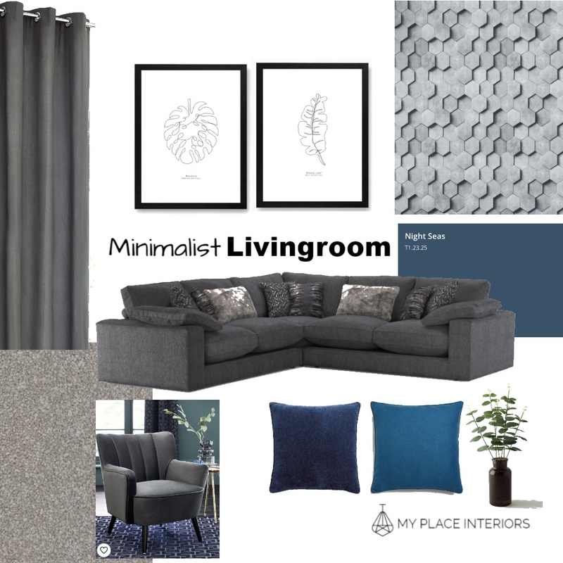 Minimalist Livingoom Mood Board by LucyMcCann on Style Sourcebook