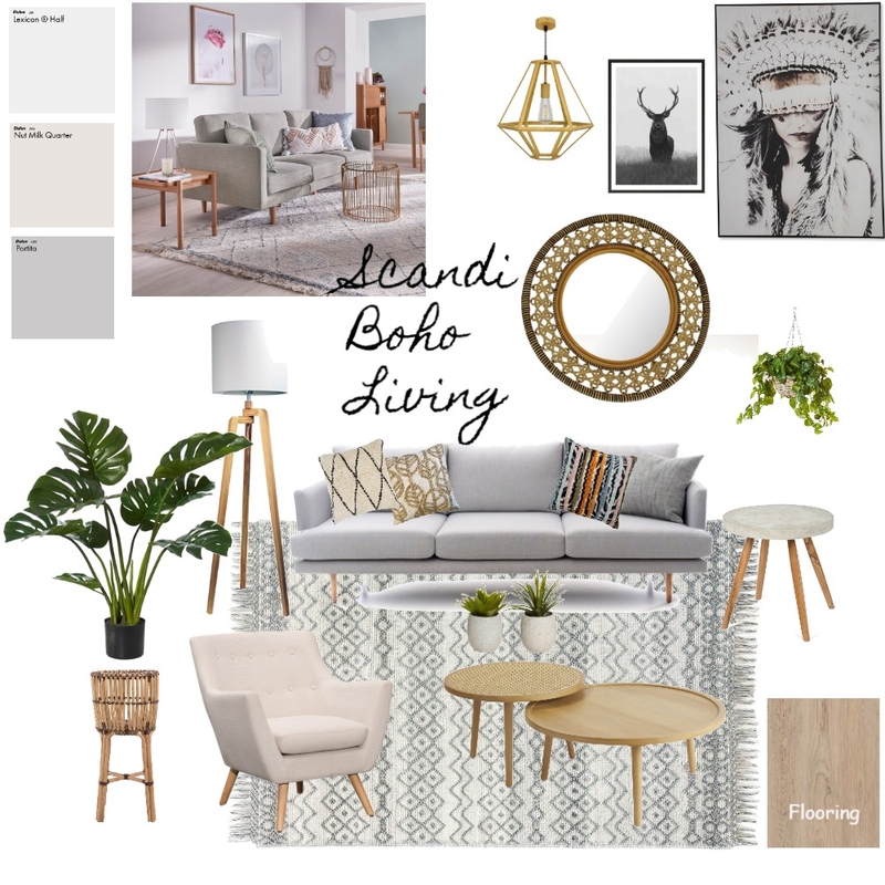 Scandi-Boho Mood Board by @Juvs on Style Sourcebook