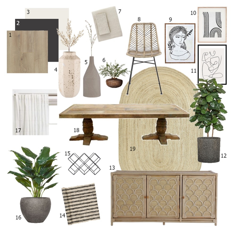 Dining Room Sample Board Mood Board by FranRodriguez on Style Sourcebook