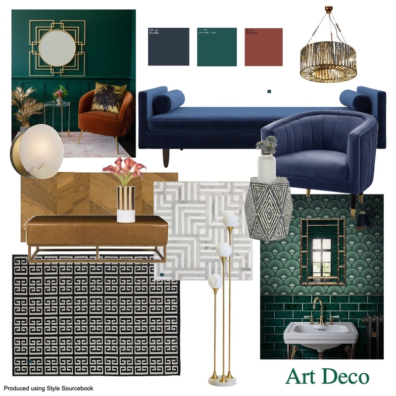 Art Deco Mood Board by Manea Interior Design & Styling on Style Sourcebook