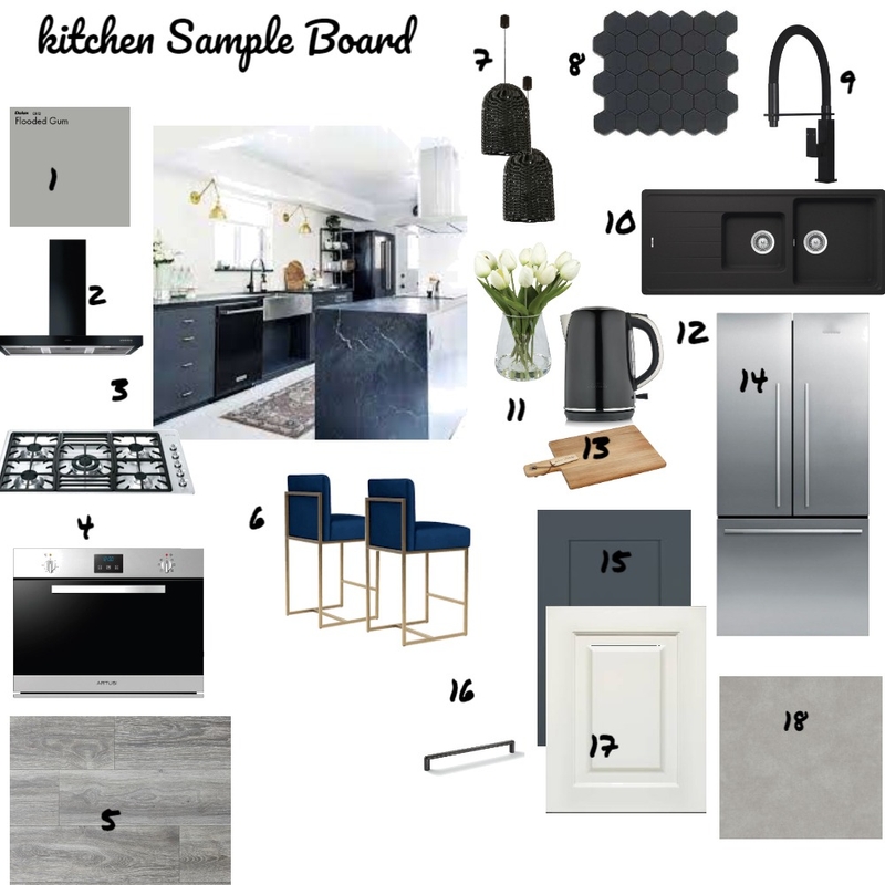 Kitchen Sample Board Mood Board by Nelly_s on Style Sourcebook