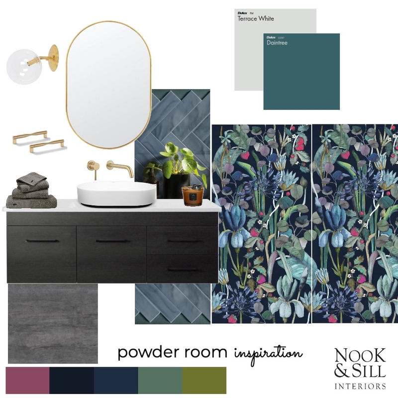 Vincent - Powder Room Mood Board by Nook & Sill Interiors on Style Sourcebook