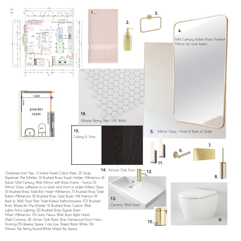 Powder Room Mood Board by KG on Style Sourcebook