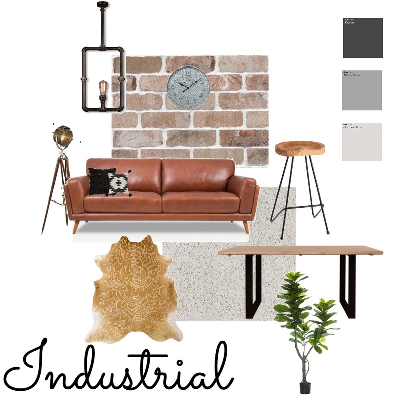 Industrial Mood Board by Taylah.Design on Style Sourcebook